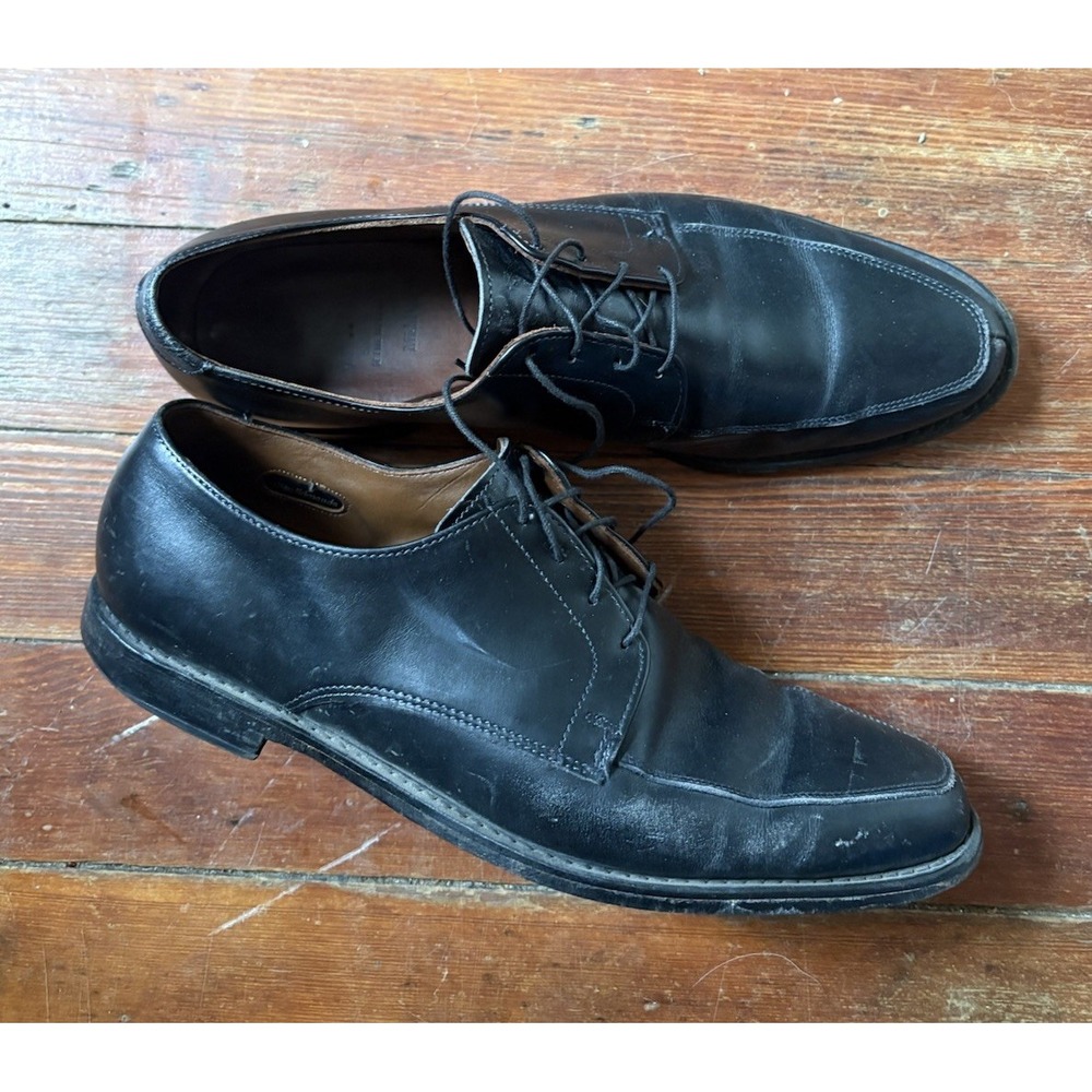 Allen Edmonds Middleton Black Leather Split Toe Oxford Shoes Mens 10.5 D 2873